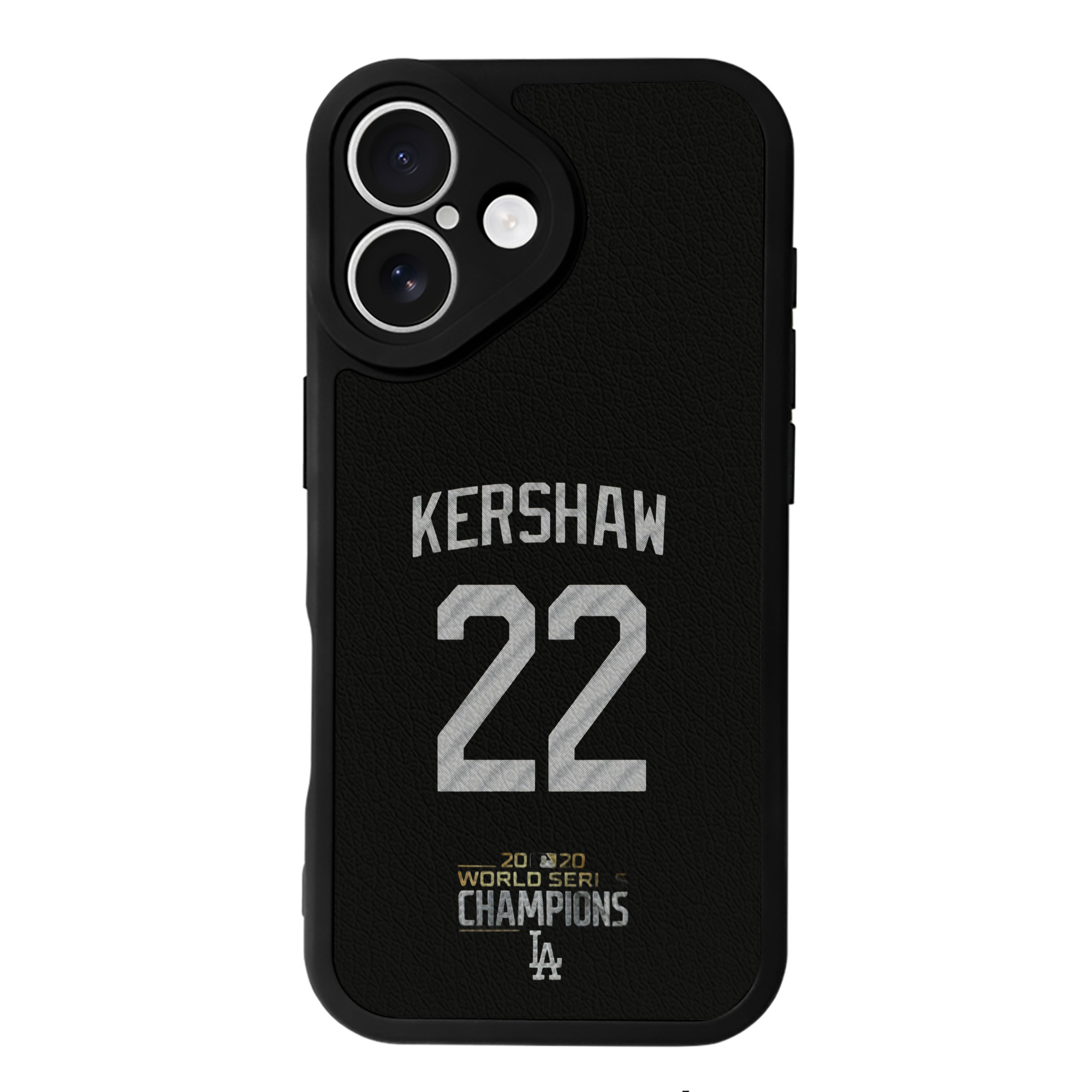 Clayton Kershaw 8 IPhone 16 Silicone Leather Case – UV Print, Lambskin Texture – Perfect Fit, Wireless Charging Compatible, Scratch Resistant, Precise Cutouts – Stylish Protection For IPhone 16